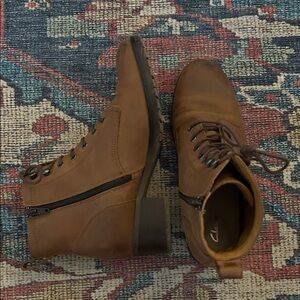 Clarks Heeled Lace-up Boots